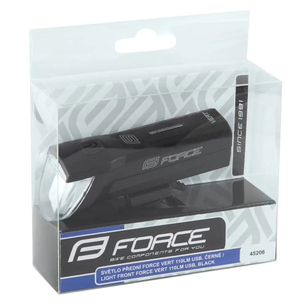 Priekinis žibintas FORCE Vert 110LM USB
