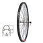 Galinis ratas 28/29" SUNSTART, d-brake 6B, 36H, užsukamas žv. blok., QR