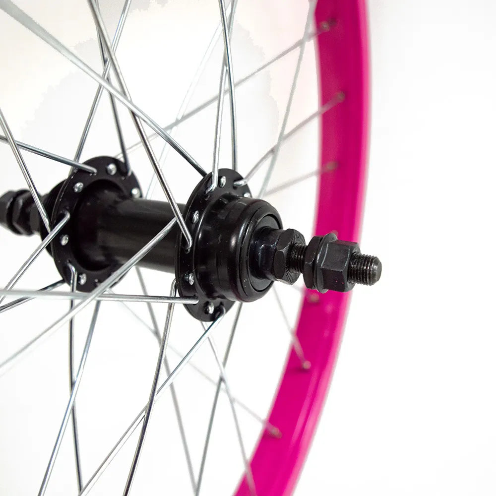 Galinis ratas 20" v-brake, 28H, užsukamas žv. blok., veržlė