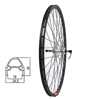 Galinis ratas 28/29" SUNSTART, d-brake 6B, 36H, užsukamas žv. blok., QR
