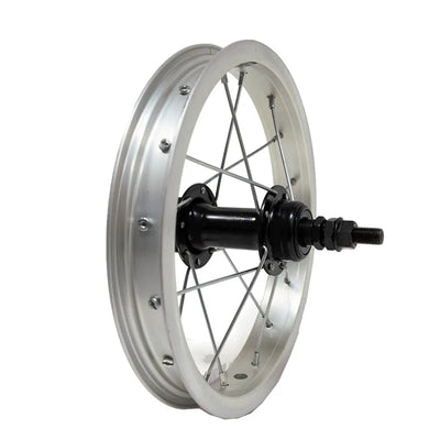 Galinis ratas 12" v-brake, 16H, užsukamas žv. blok., veržlė