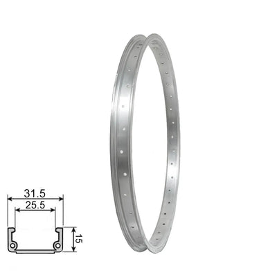 Ratlankis 20", v-brake, 36H, viengubas