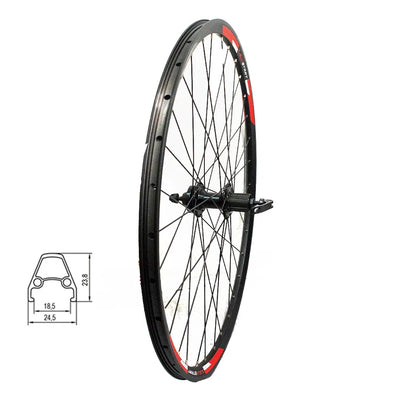 Galinis ratas 28/29" Sunstart, d-brake 6B, 32H, kasetė, QR