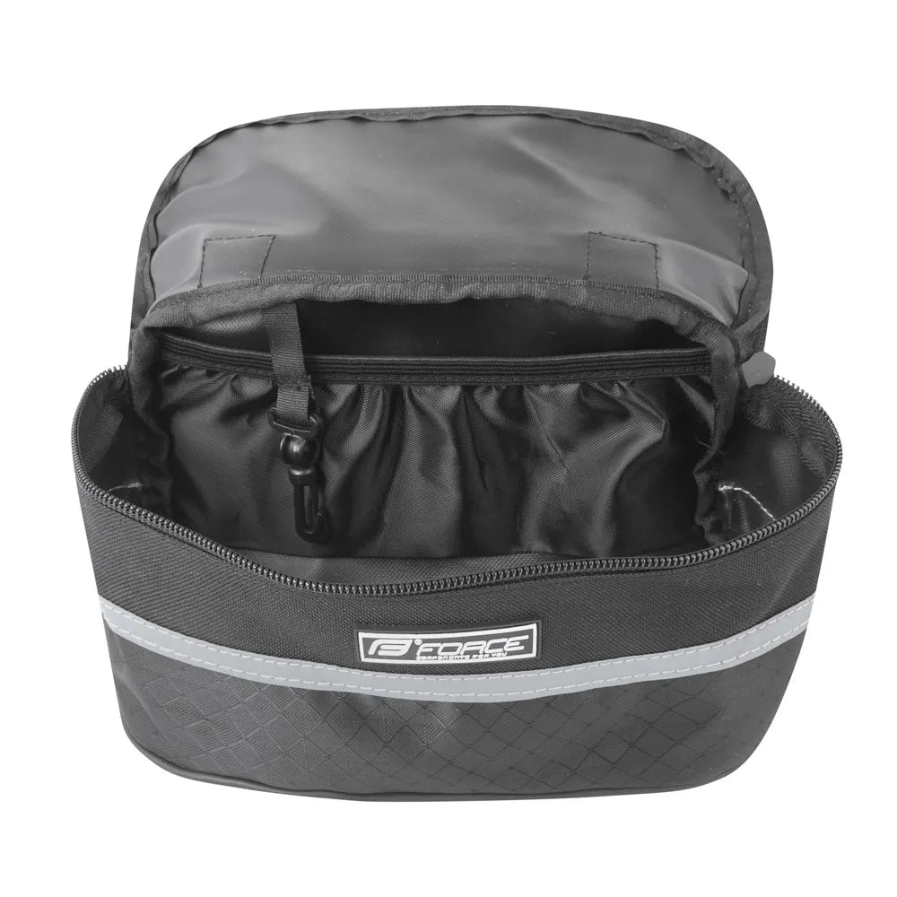 Krepšelis ant vairo FORCE Roller 1,9l (juodas)