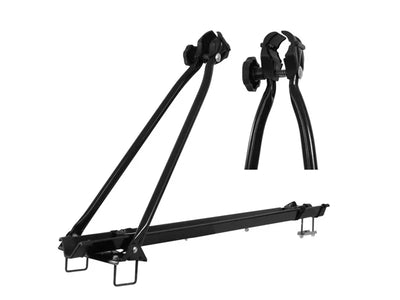 Dviračio laikiklis Peruzzo Lucky Two juodas ant stogo