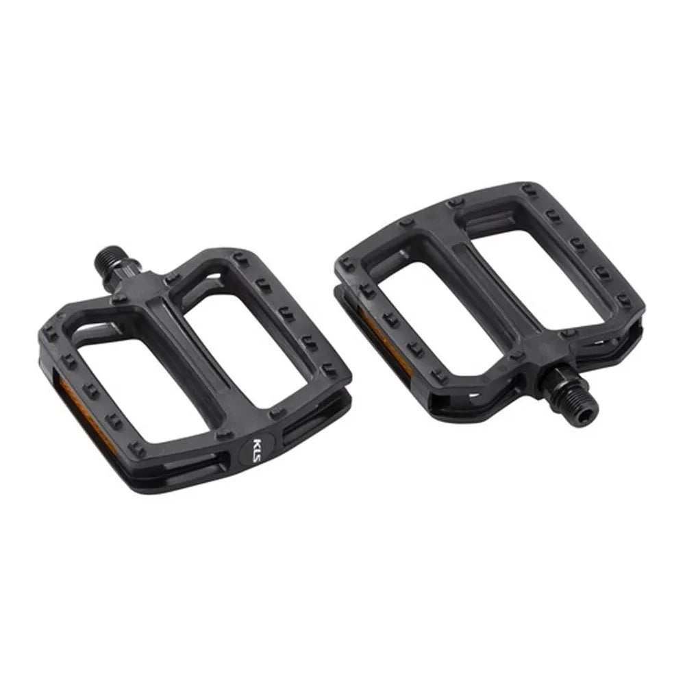 Pedalai KLS Flat 20 (plastikiai, juoda)