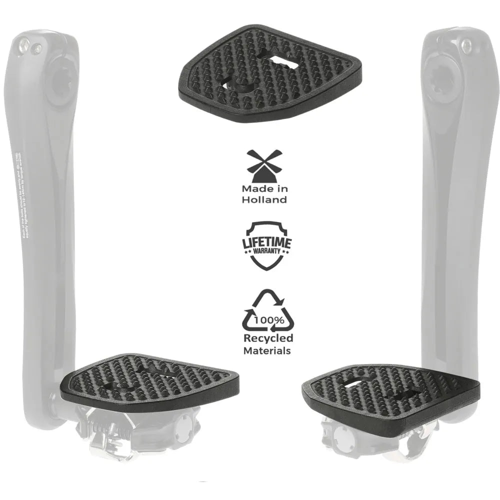 Pedalų adapteriai PEDAL PLATE 2.0 Shimano SPD, past., (juodi)
