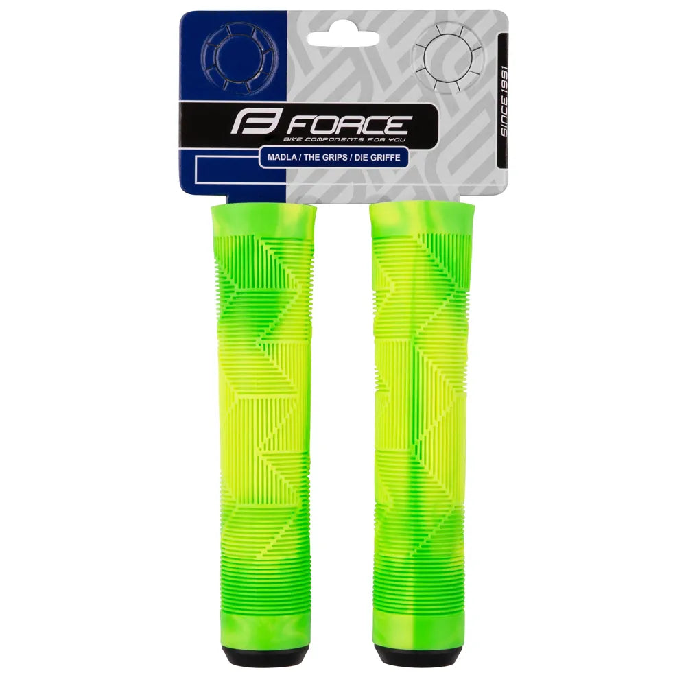 Vairo rankenos Force BMX 145 mm (žalia/geltona)