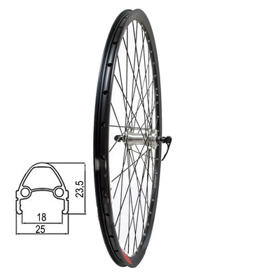 Priekinis ratas 28/29" SUNSTART d-brake 6B, 36H, QR