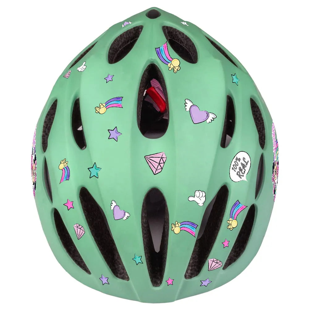 Šalmas MINNIE 52-56cm (žalsvas)