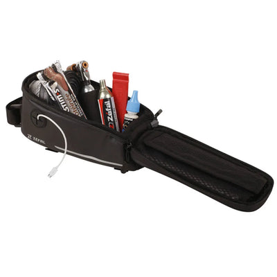 Krepšys ant rėmo ZEFAL su telefono laikikliu 0,8l (juodas)