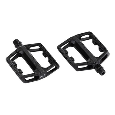 Pedalai KLS Flat 30 (aliuminiai, juoda)