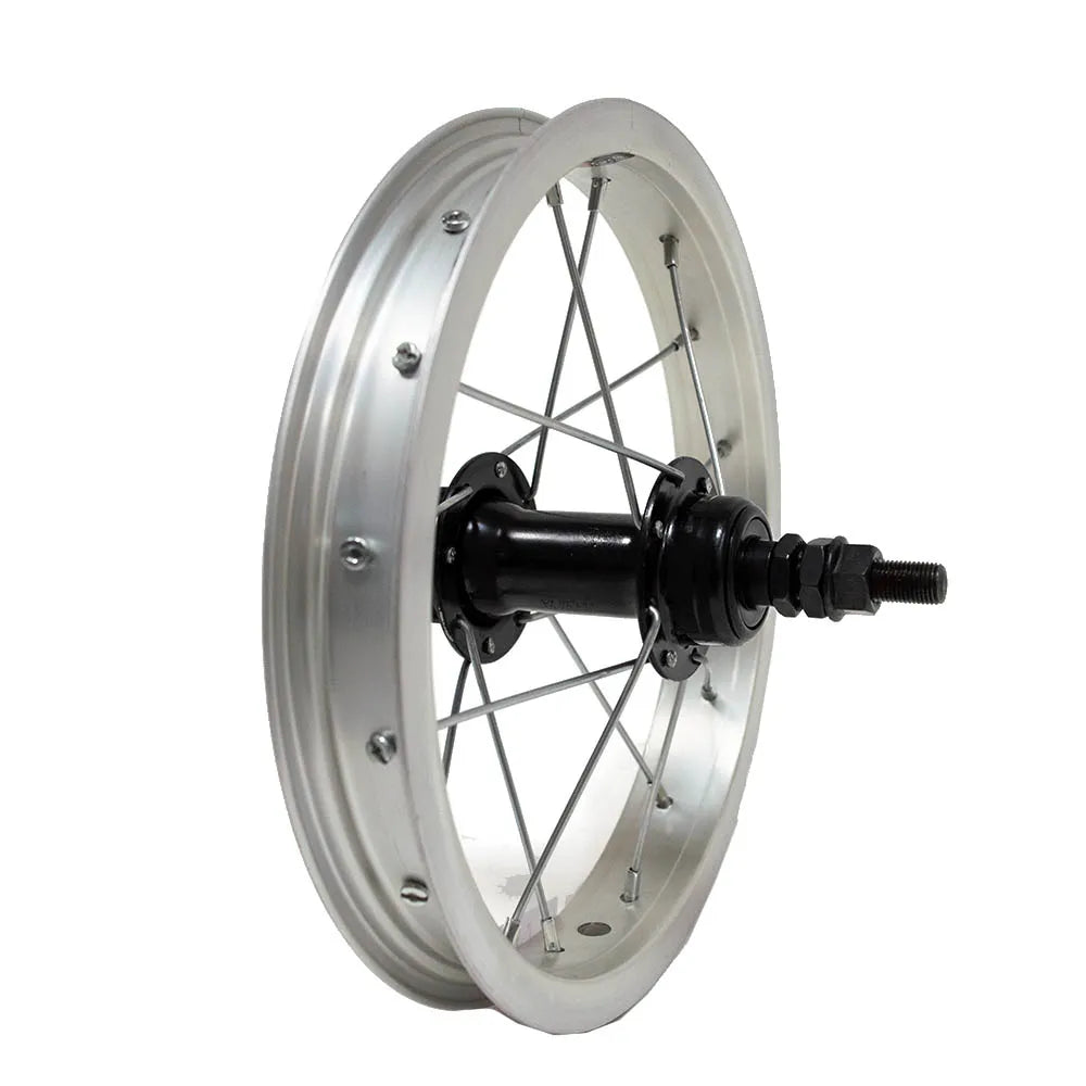 Galinis ratas 12" v-brake, 16H, užsukamas žv. blok., veržlė