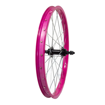 Galinis ratas 20" v-brake, 28H, užsukamas žv. blok., veržlė