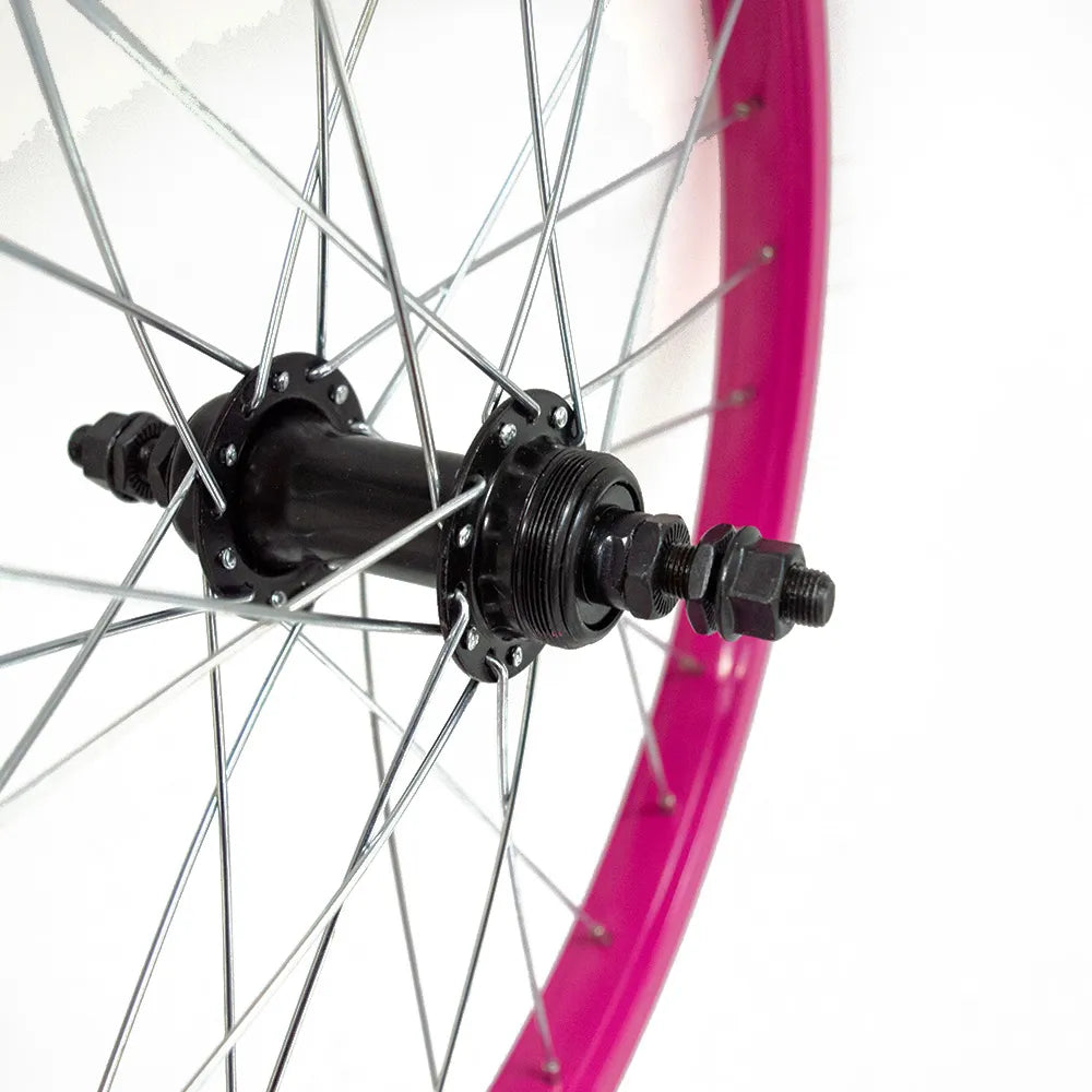 Galinis ratas 20" v-brake, 28H, užsukamas žv. blok., veržlė