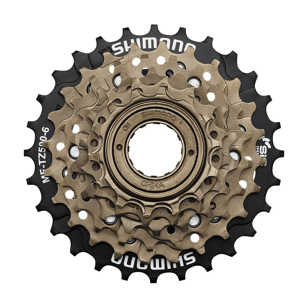 Galinis žvaigždžių blokas SHIMANO Tourney TZ500 14-28T (užsukamas, 6 pavarų)