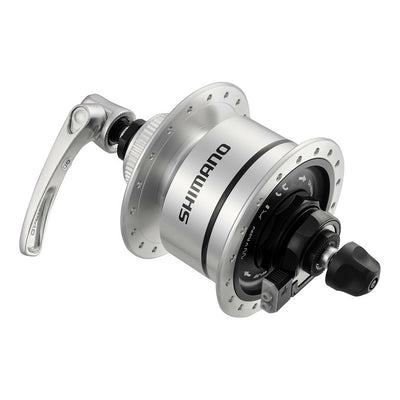 Stebulė su integruota dinama Shimano DH-3D72 // 6V - 3W // 32H, diskiniams CL, greitveržlė