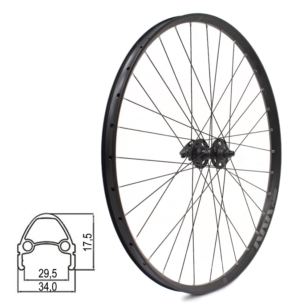 Priekinis ratas HAIBIKE RODI TRYP30 Tubeless Ready 29" // diskiniai 6 bolt, 32H, QR, Shimano XT M756, kniedytas