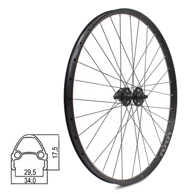 Priekinis ratas HAIBIKE RODI TRYP30 Tubeless Ready 29" // diskiniai 6 bolt, 32H, QR, Shimano XT M756, kniedytas