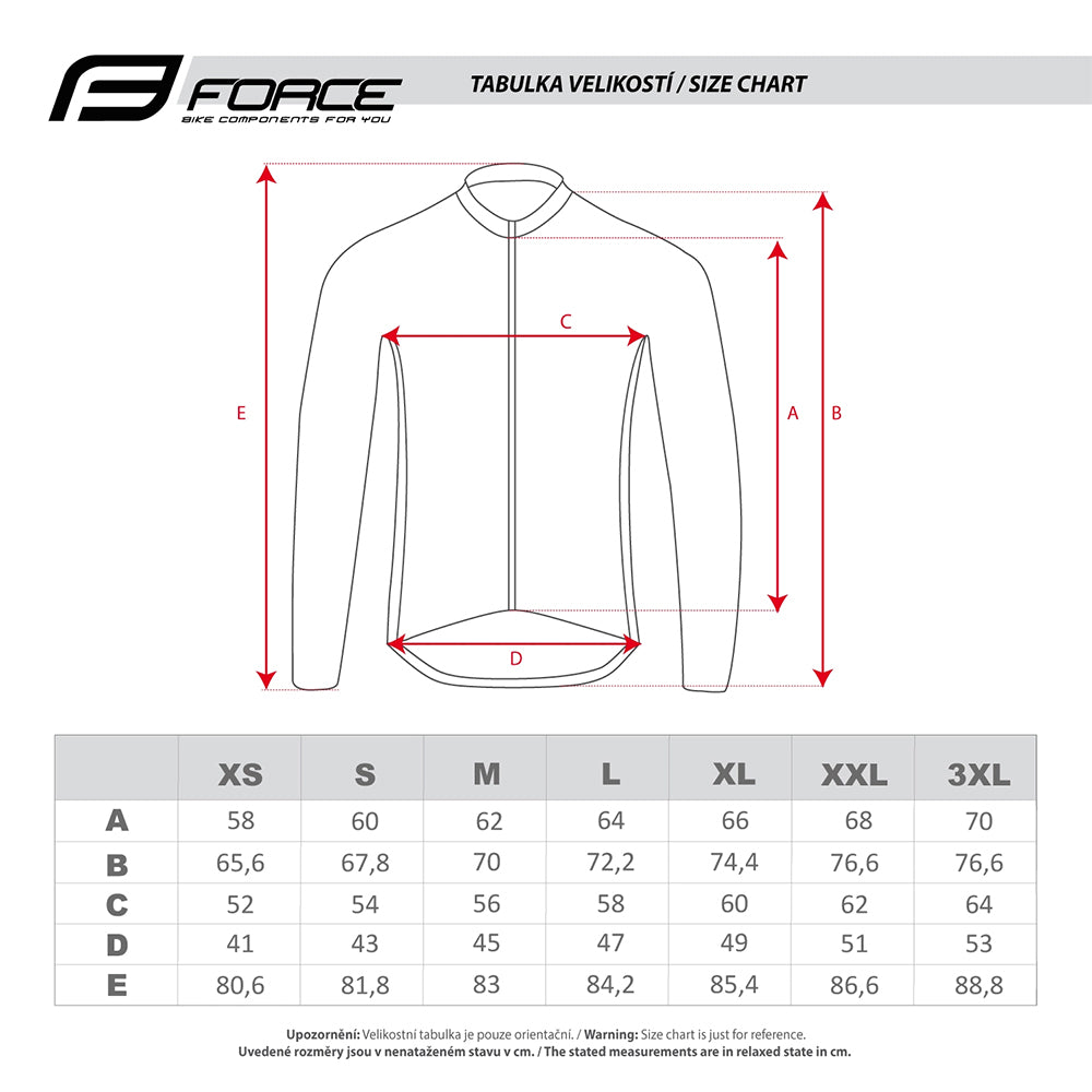 Striukė FORCE WINDPRO Windproof (+10 / +15) // dydis: XL (orandžinė)
