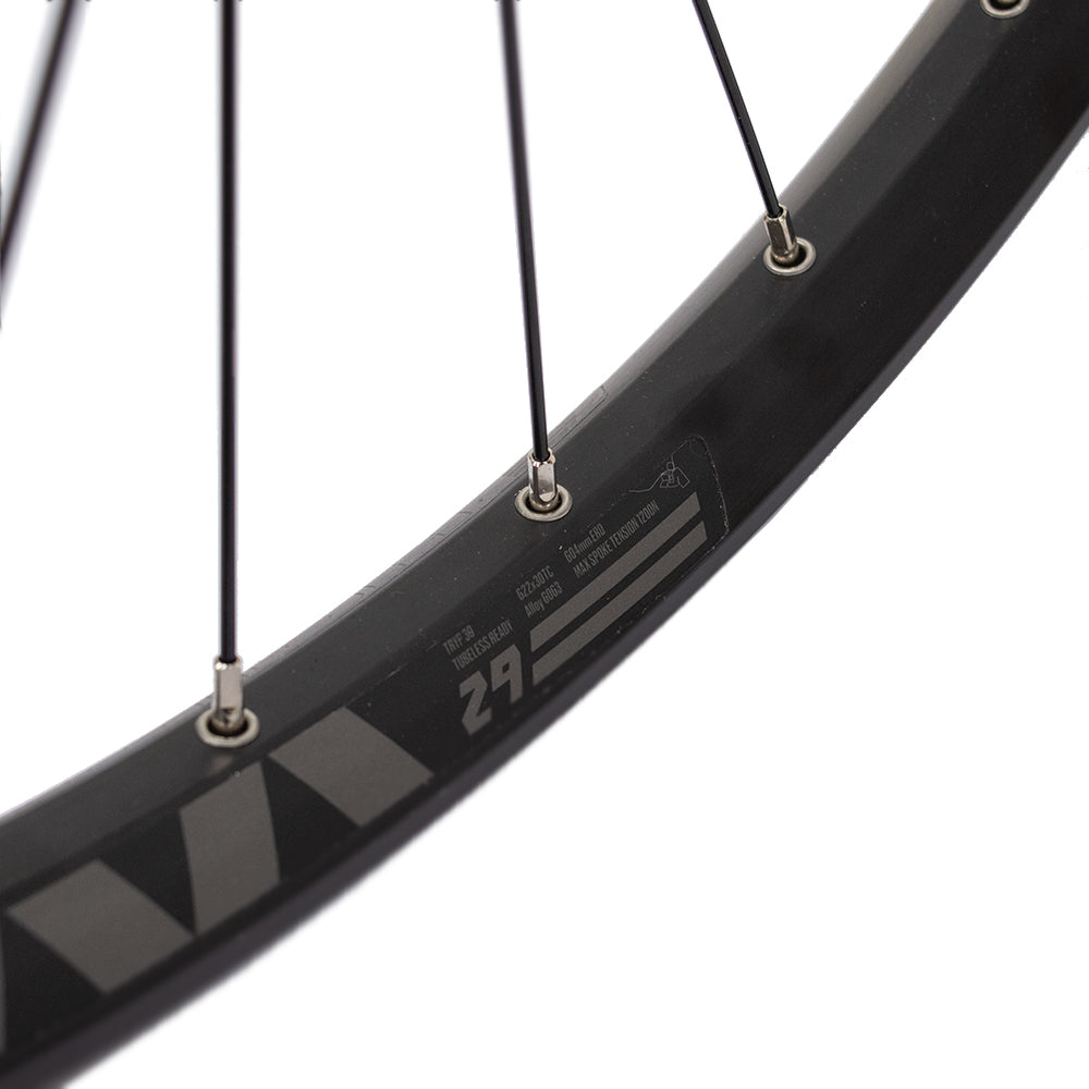 Priekinis ratas HAIBIKE RODI TRYP30 Tubeless Ready 29" // diskiniai 6 bolt, 32H, QR, Shimano XT M756, kniedytas
