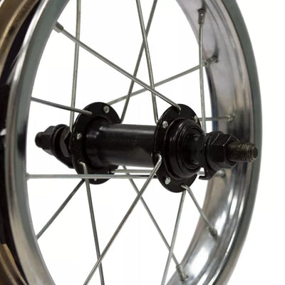 Galinis ratas 12" v-brake, 16H, užsukamas žv. blok., veržlė