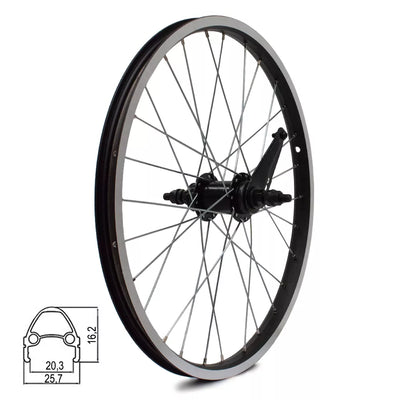 Galinis ratas 20" kojinis stabdis, 28H