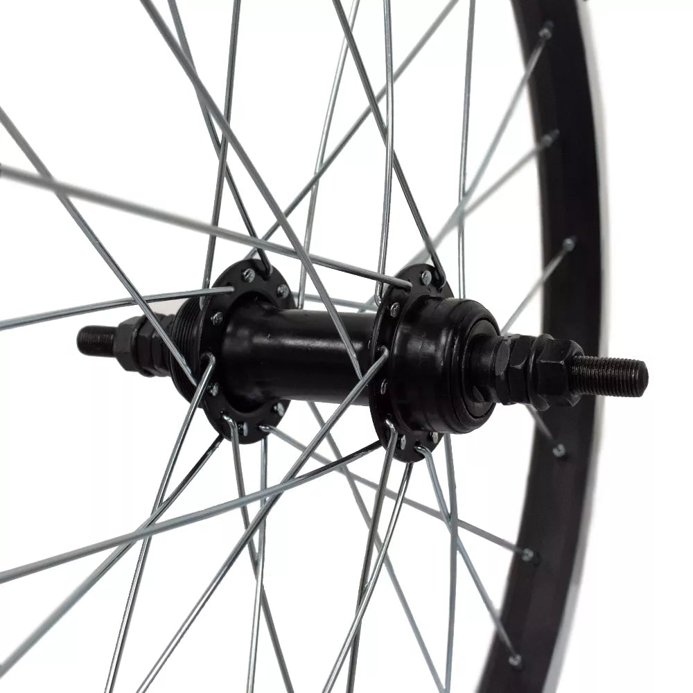 Galinis ratas 20" v-brake, 28H,  užsukamas žv. blok., veržlė