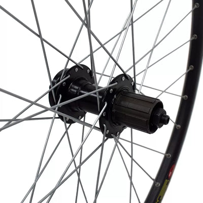 Galinis ratas 27,5" d-brake 6B, 32H, kasetė, QR