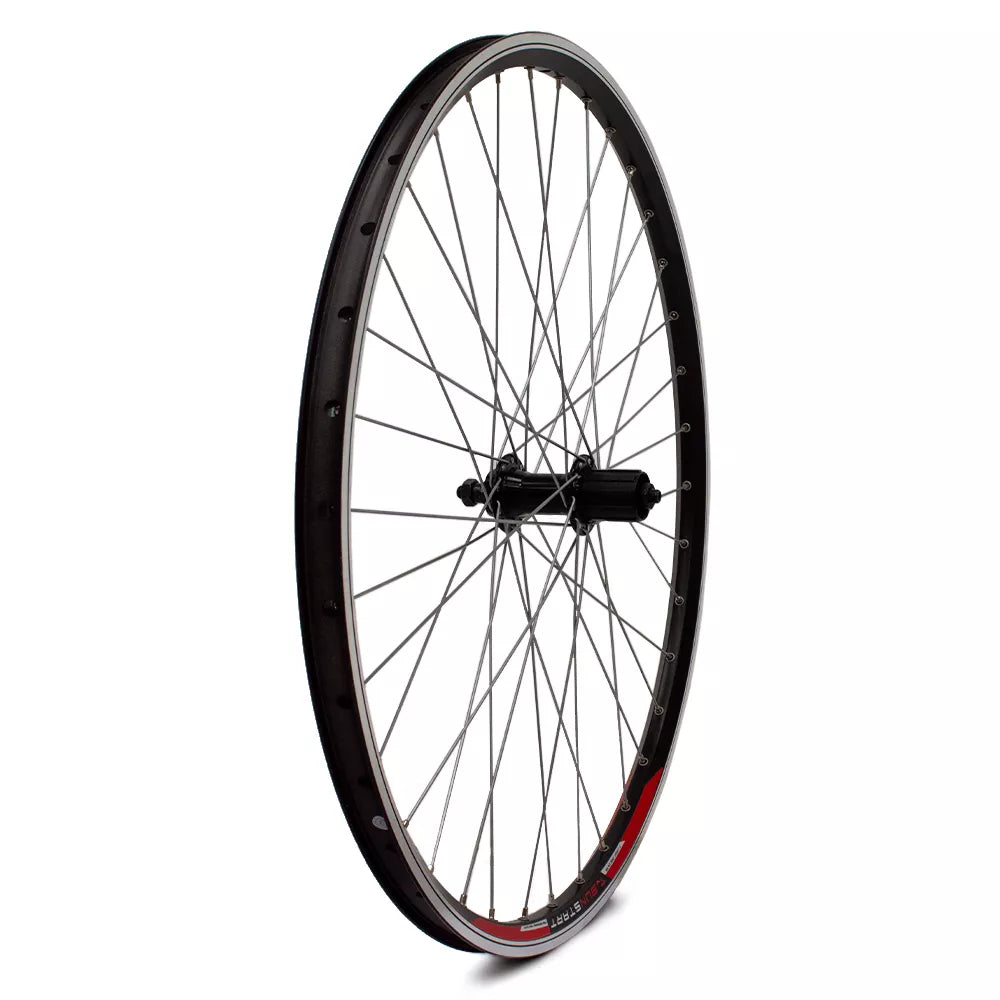 Galinis ratas 27,5" v-brake, 36H, kasetė, QR