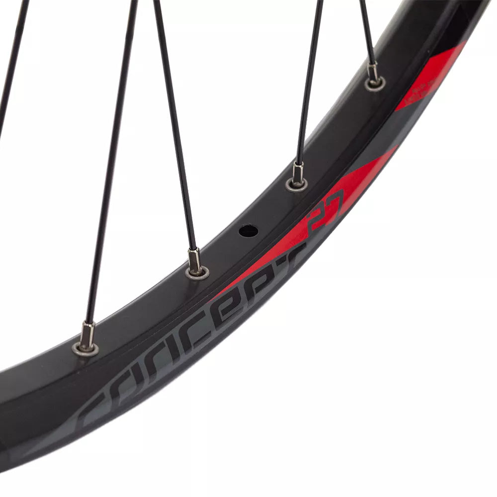 Galinis ratas Concept 27,5" // diskiniams 6 varžtų, 32H, užsukamas žvaigždžių blokas, greitveržlė, aliuminis