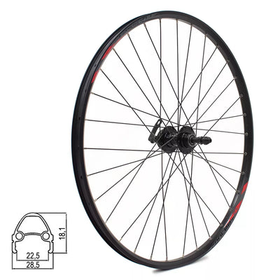 Galinis ratas Concept 27,5" // diskiniams 6 varžtų, 32H, užsukamas žvaigždžių blokas, greitveržlė, aliuminis