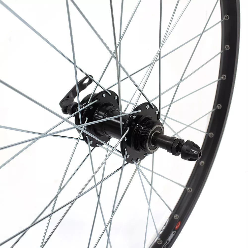 Galinis ratas J19SB 24", d-brake 6B, 32H, užsukamas žv. blok., QR