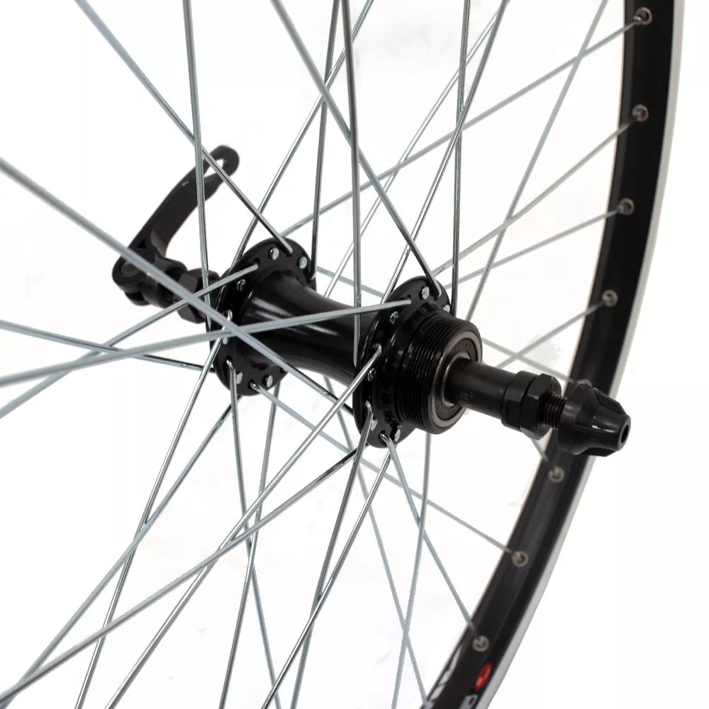 Galinis ratas J19SB 24", v-brake, 32H, užsukamas žv. blok., QR