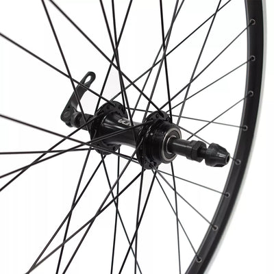 Galinis ratas J19SB 26" // V-Brake, 32H, užsukamas žvaigždžių blokas, greitveržlė / QR, aliuminis