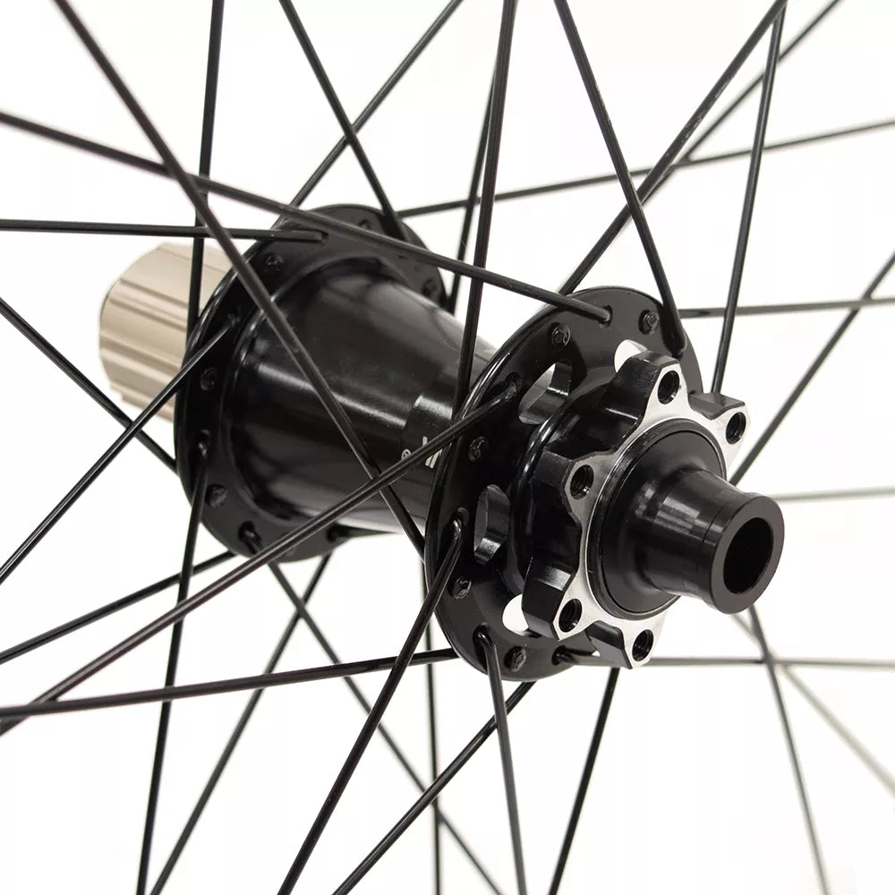 Galinis ratas J25DH 29" // diskiniams 6 varžtų, 32H, kasetė, Thru Axle, aliuminis