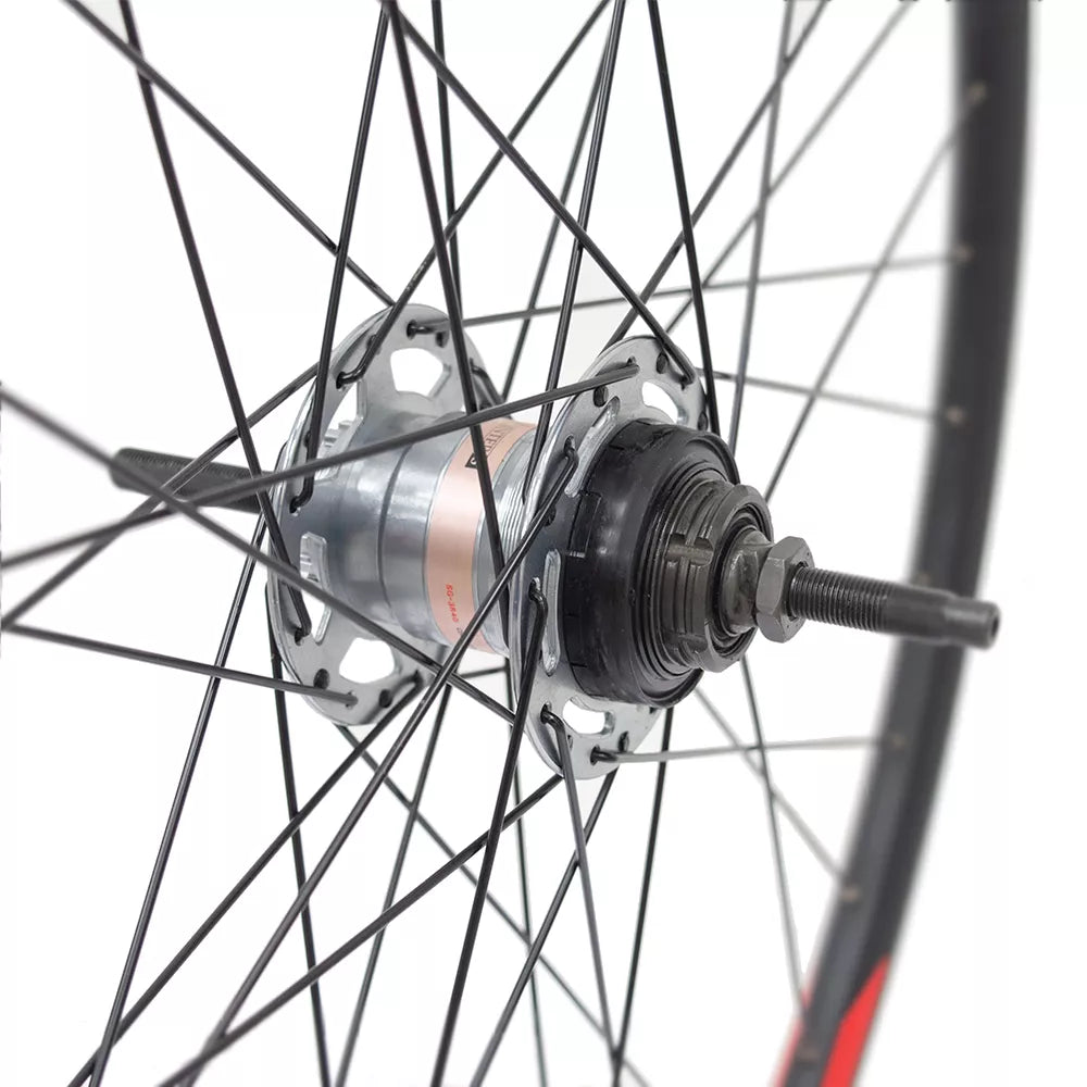 Galinis ratas Sunstart 28" // Nexus 3, Būgninis stabdis + V-Brake, 36H, veržlė, dvigubas, aliuminis