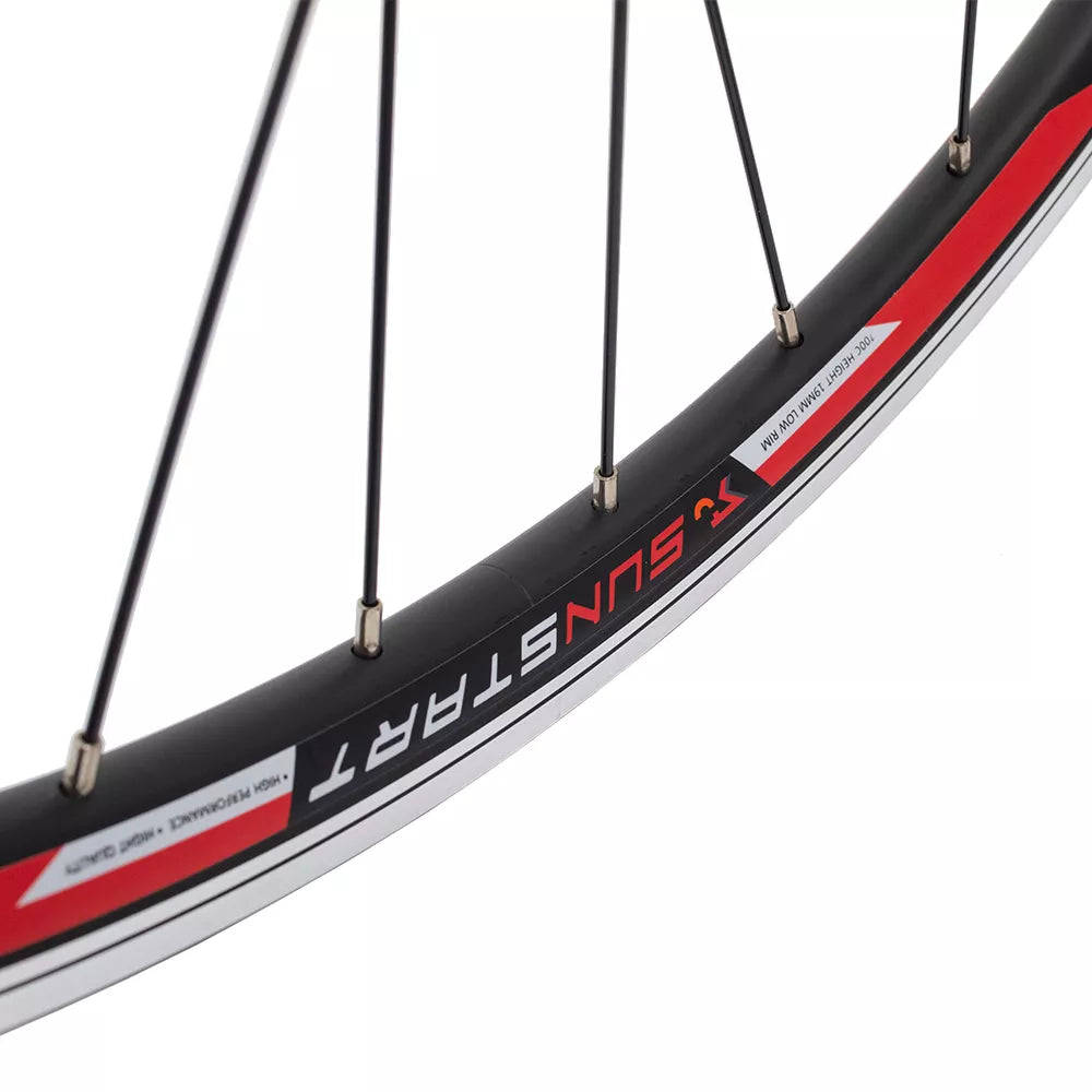 Galinis ratas Sunstart 28" // V-Brake, 36H, kasetė, greitveržlė, aliuminis