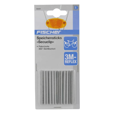 Atšvaitai ant stipinų Fischer // 12 atšvaitų (sidabriniai)