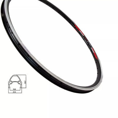 Ratlankis SUNSTART HL20DA-B 28/29", v-brake, 32H, dvigubas, be kniedžių