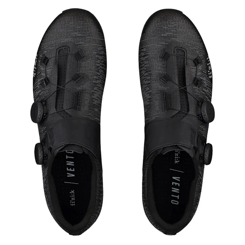 Plentiniai batai FIZIK Vento Infinito Knit Carbon Road // dydis: 44, plentui (juoda/pilka)