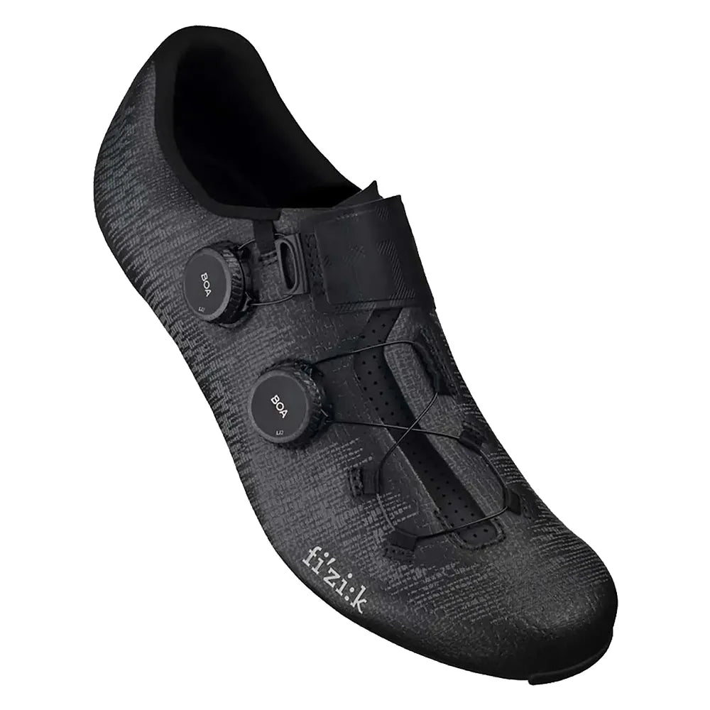 Plentiniai batai FIZIK Vento Infinito Knit Carbon Road // dydis: 44, plentui (juoda/pilka)