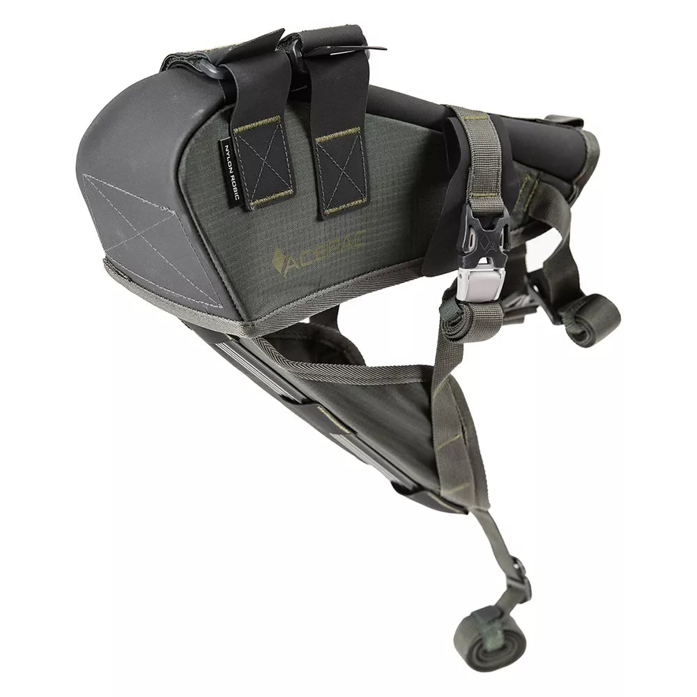 Krepšio įdėklas ant balnelio stovo Acepac Saddle Harness MKIII // 33 x 33 cm (pilka/žalia)