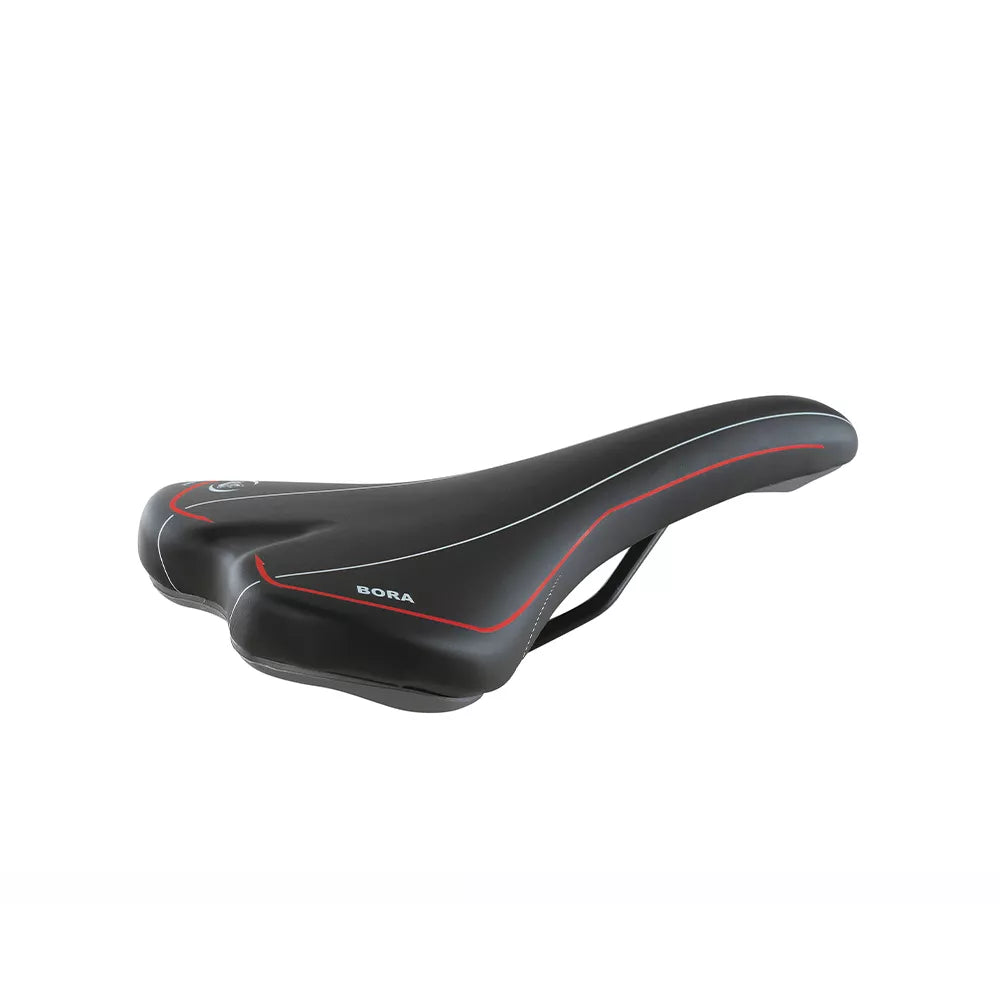 Balnelis Selle MonteGrappa Bora (juodas/raudonas) 275x145mm