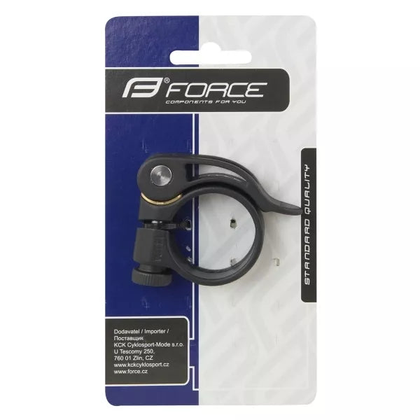 Balnelio stovo apkaba FORCE C4.4 34,9mm (aliuminė, juoda)