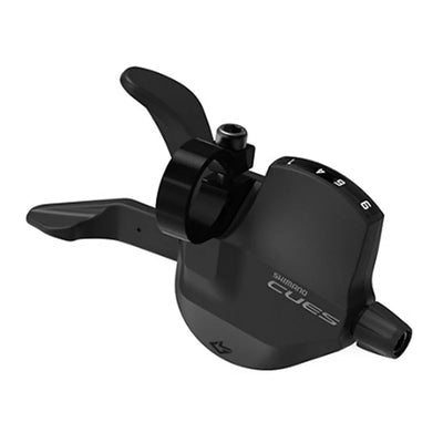 Pavarų rankenėlė Shimano CUES SL-U40009RSET // Rapidfire Plus, 9-speed, su optiniu ekranu