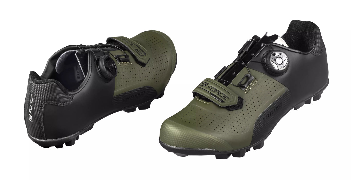 Batai FORCE Virtuoso MTB/Gravel // dydis: 39 (juoda/žalia)
