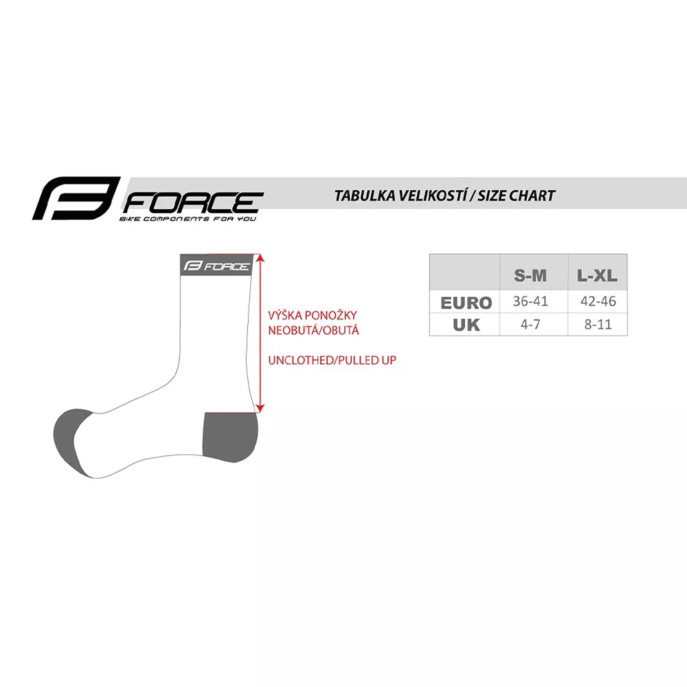 Kojinės FORCE NORTH Thermo // ilgos, dydis: L-XL (42-47) (mėlyna/oranžinė)