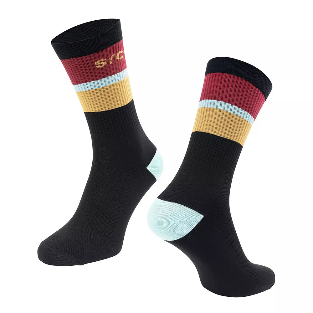 Kojinės FORCE Stripe // dydis: S-M (36-41) (juoda)