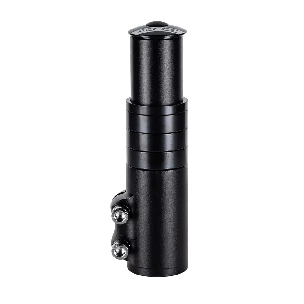 Vairo iškyšos paaukštinimas FORCE // 1 1/8" - 132 mm, aliuminis (matinė juoda)